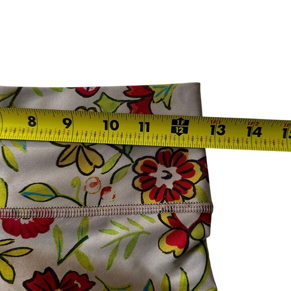 72-7 Beca Multicolor Floral High Rise Leggings Women Size Medium - Picture 5 of 5
